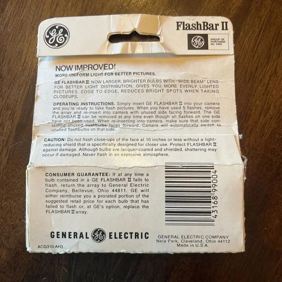 Vintage GE Flash Bar II Sylvania Polaroid Instant Film Cameras SX70 Sealed - Picture 2 of 2